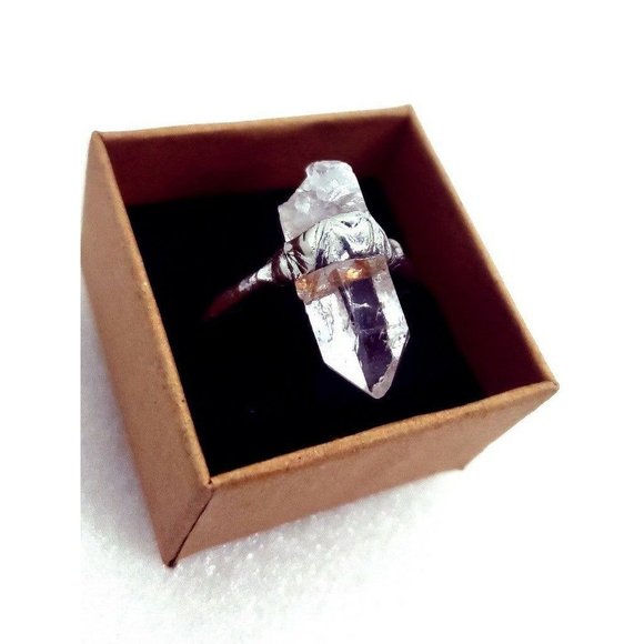 Quartz crystal Ring handmade size 10 - Picture 6 of 12